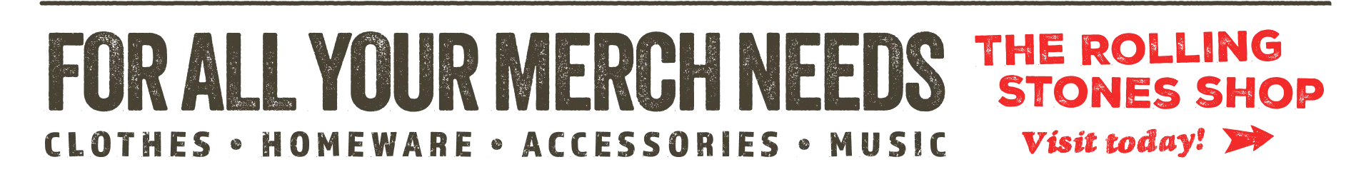 Merch for all your needs - the Rolling Stones shop.